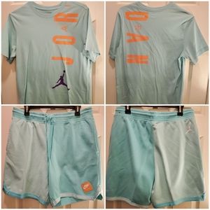 Air Jordan Short Set. Shirt Size Medium  / Shorts Size Large